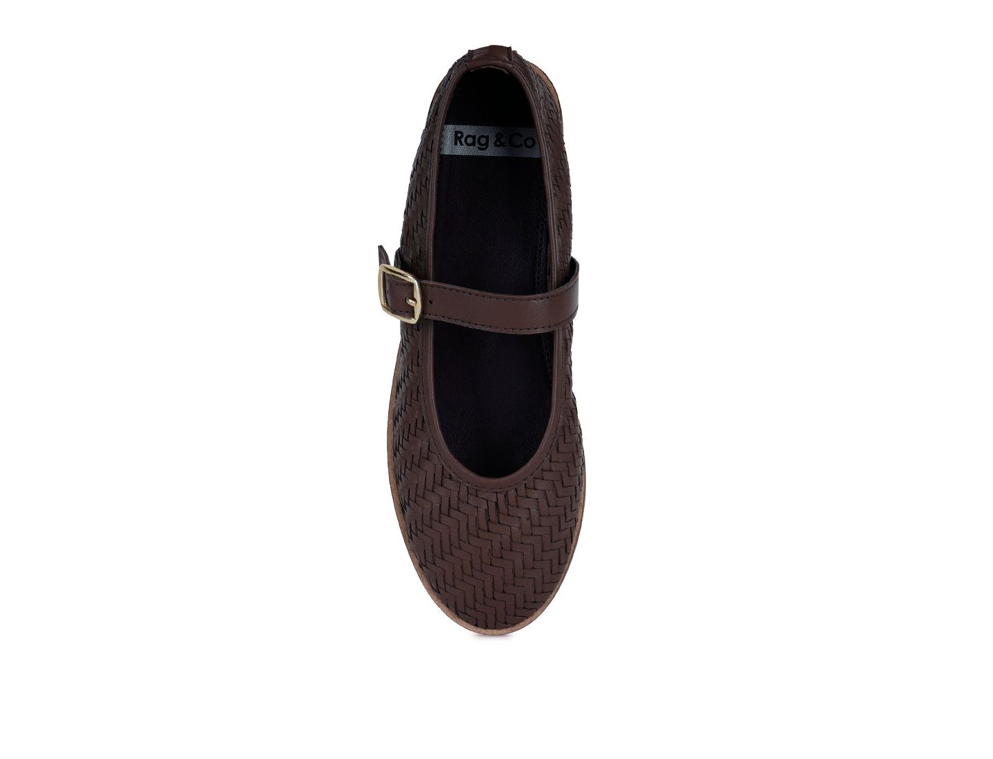 Женские балетки Rag & Co Nazuka Handcrafted Real Suede Leather Flats, цвет: Коричневый — фото 6
