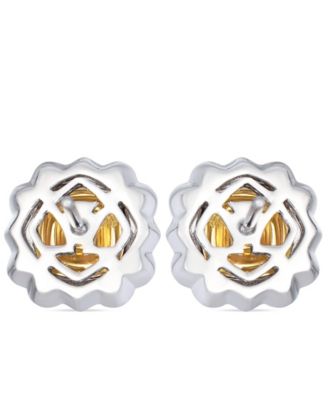 Sunny Yellow Diamond (0.55 ct. t.w.) & Vanilla Diamond (0.18 ct. t.w.) Couture Earrings in Platinum & Two-Tone Gold