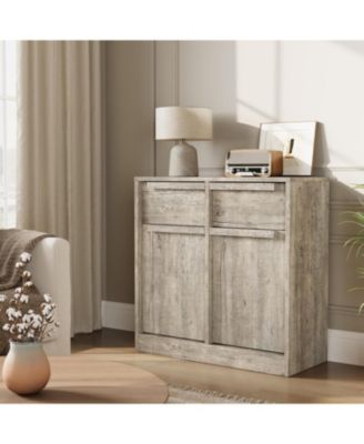 31.5" Sideboard Buffet Cabinet with 2 Drawers, Modern Coffee Bar Storage Cabinet