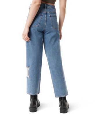 Juniors' Relaxed Straight Stars Jeans