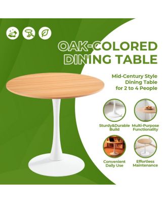 31.5" Oak Tulip Dining Table (Seats 2-4)