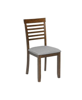 Wooden Dining Chairs Set of 4 with Padded Seat, Walnut
