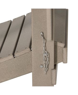 All-Weather Contoured Outdoor Poly Folding Adirondack Chair