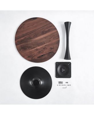 Streamdale Walnut Tulip Dining Table (Seats 2-4) - 31.5" Round MDF Top