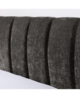 Queen Size Upholstered Bed Frame with Drawer