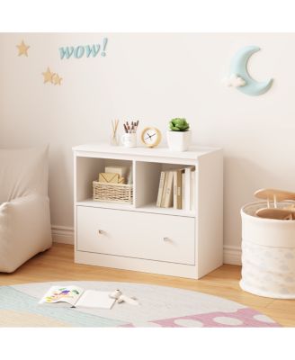 Streamdale Kids Toy Storage Organizer with Drawer, Bookshelf for Nursery & Playroom