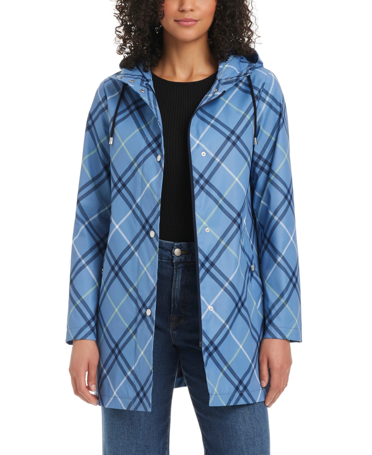 kate spade new york Women's Hooded Aline Water-Resistant Coat