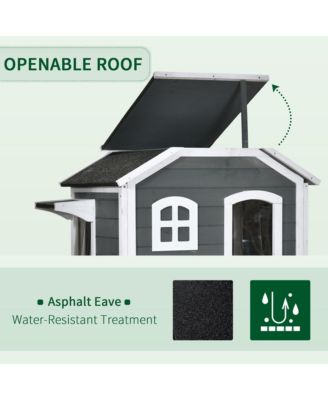 2-Story Outdoor Weatherproof Cat Enclosure