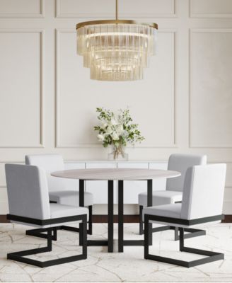 Emila 5-Pc. Dining Set (Round Table & 4 Chairs), Created for Macy's