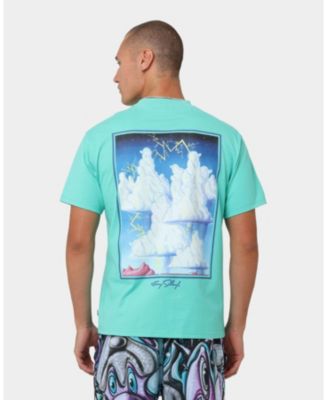 Men's Carre X Kenny Scharf Chilaxia T-Shirt Aqua