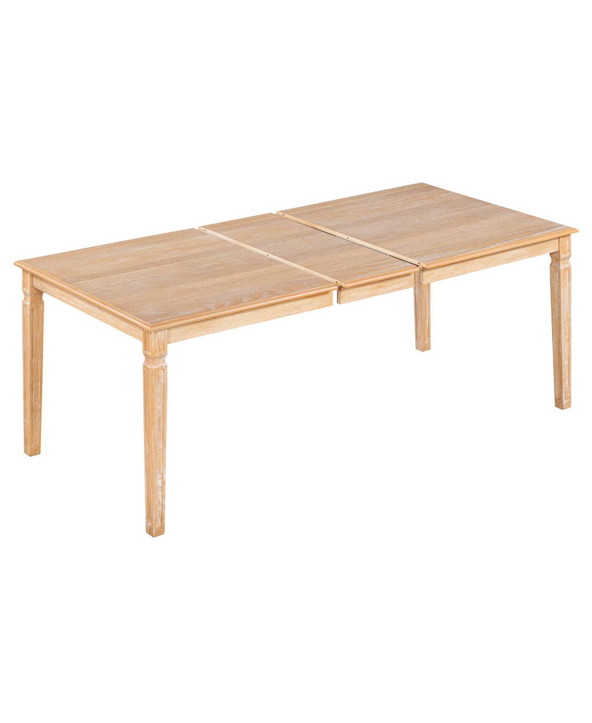 Streamdale Furniture Vintage Extendable Dining Table Set for 6