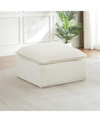 Cloud Sectional Couches for Living Room, Convertible L-Shape Couch with Ottoman