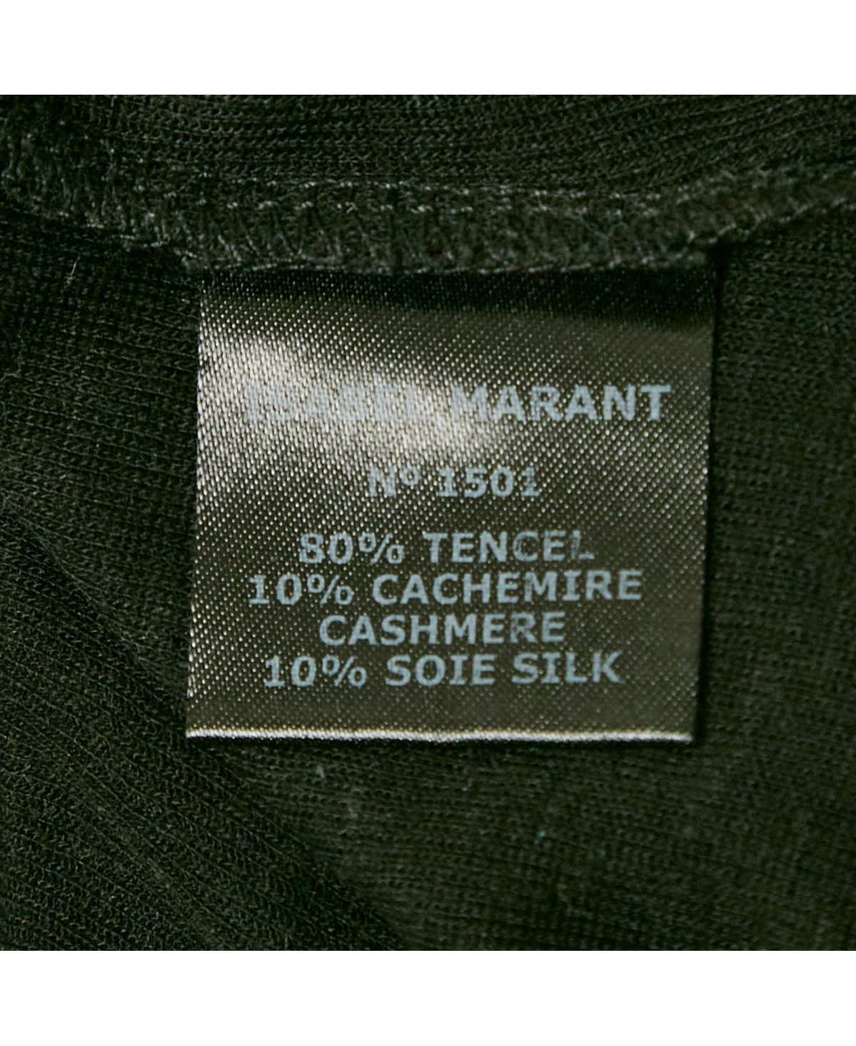 Pre-Owned Isabel Marant Women's Etoile Black Jersey Semi Sheer T-Shirt