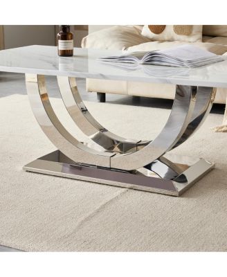Modern Marble Pattern Coffee Table