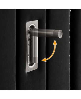 Queen Size Velvet Upholstered Bed Frame with Vertical Stripes