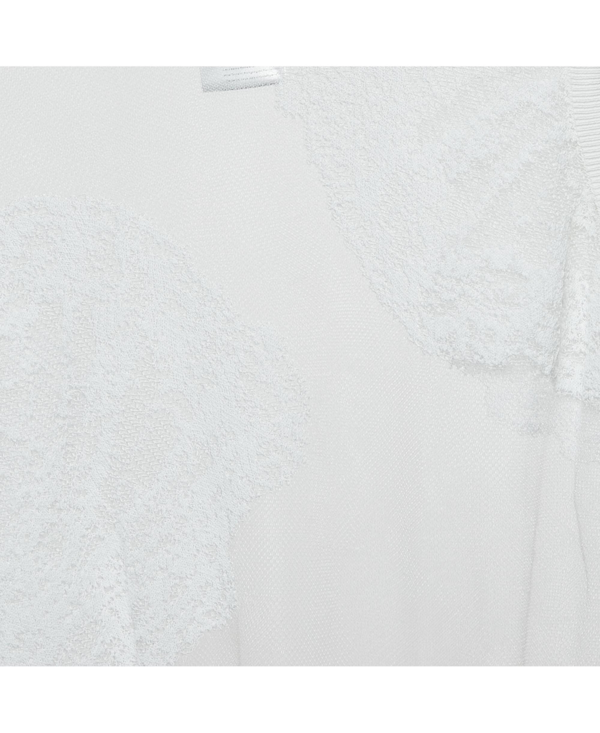 Pre-Owned Emilio Pucci Women's White Embroidered Mesh Sleeveless Top