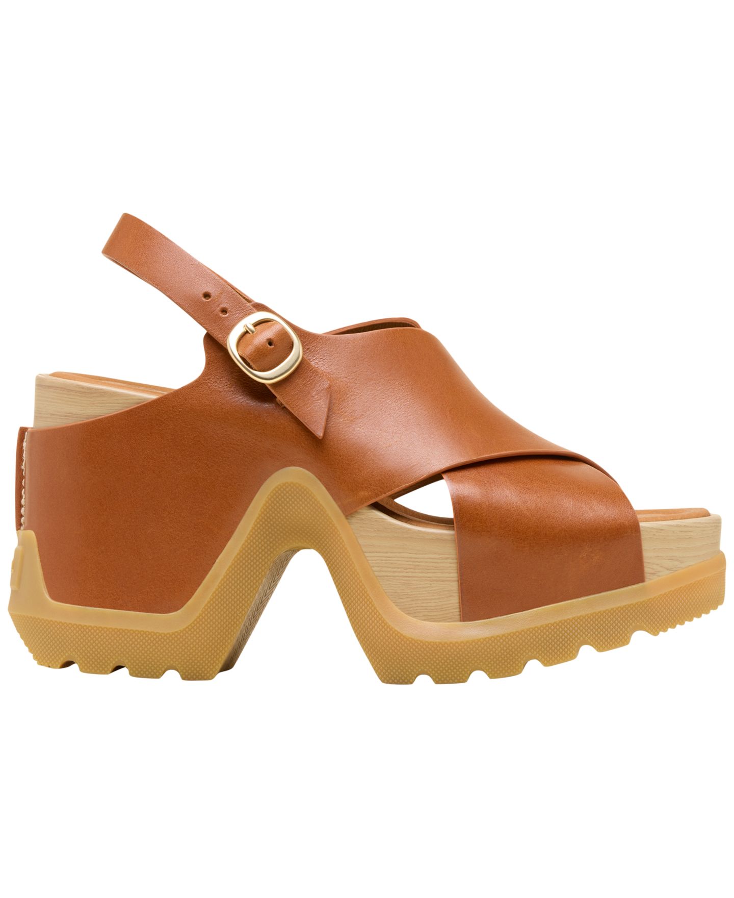 Женские сандалии Sorel Roam'N Rise Heel, цвет: Чайный / Карамельный — фото 2