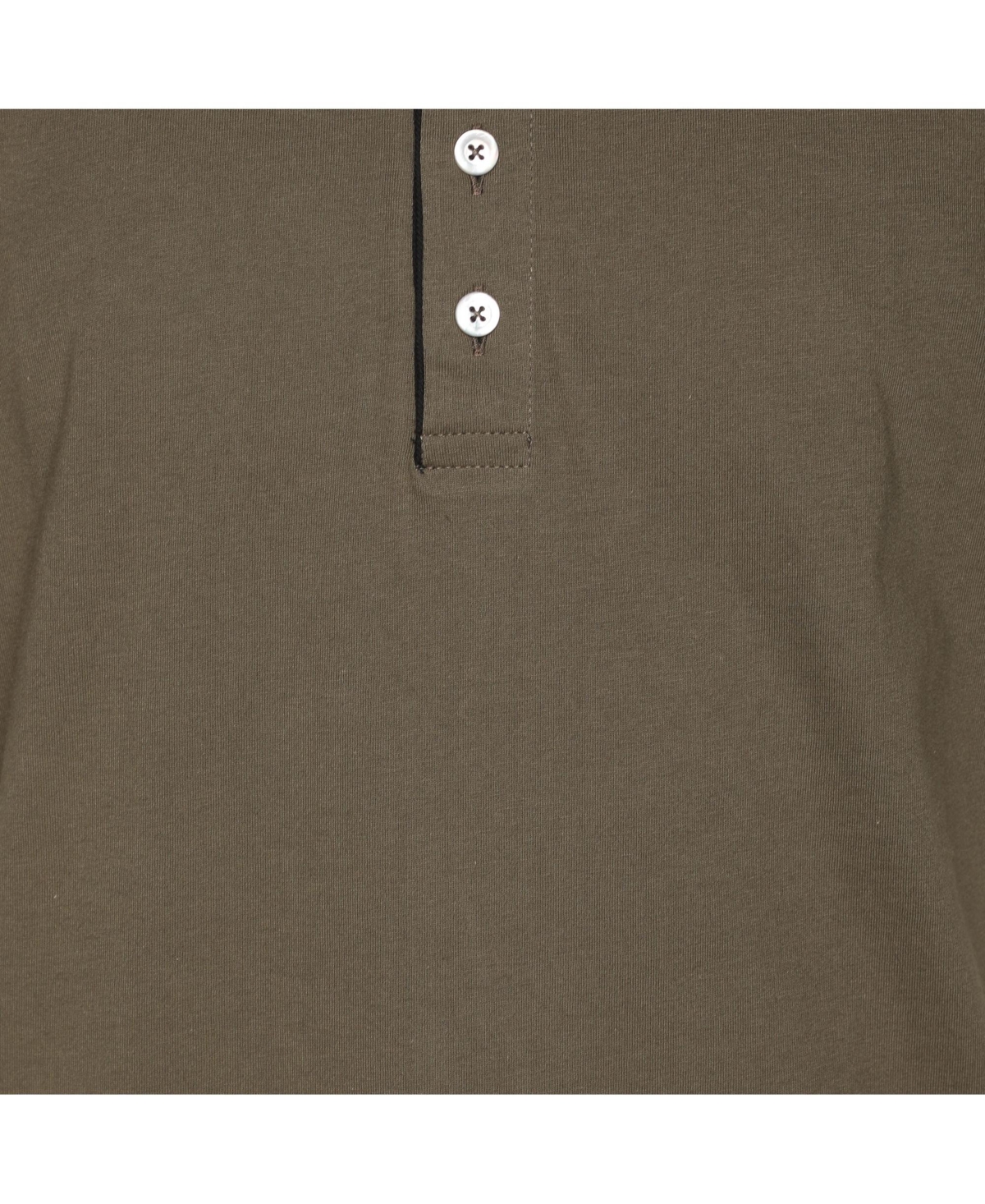 Pre-Owned Tom Ford Men's Olive Green Cotton Knit Henley T-Shirt