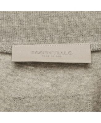 Men's Essentials Dark Grey Cotton Knit Crewneck T-Shirt