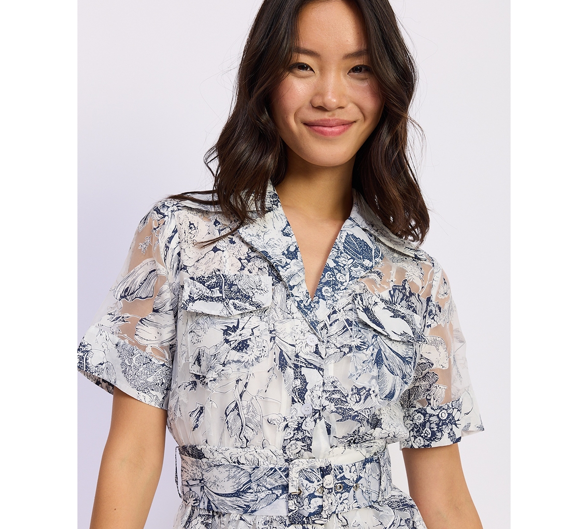 En Saison Women's Cyrus V-Neck Mini Dress