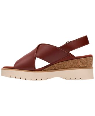 Women's Diaz Cross Round Toe Wedge Sandals