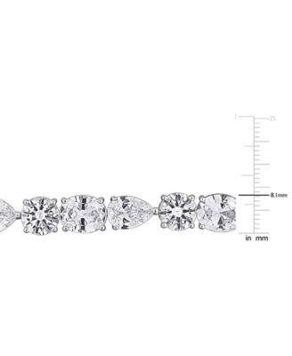 White Sapphire (45 ct. t.w.) Bracelet in Sterling Silver