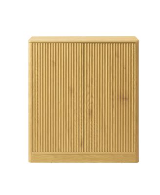  31.5" Modern Wavy Sideboard Cabinet with Curved Design, 2 Doors.