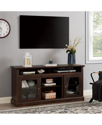 Modern Farmhouse TV Stand for up to 65" TVs, Brown 60"W