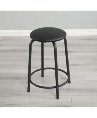  Adjustable Drawing Drafting Table Desk with 2 Drawers & Stool (Black)