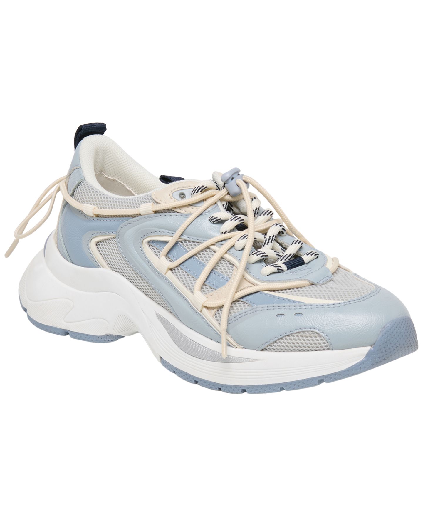 Женские кроссовки Dolce Vita Selmar Lace-Up, цвет: Синий разноцветный кожаный — фото 1