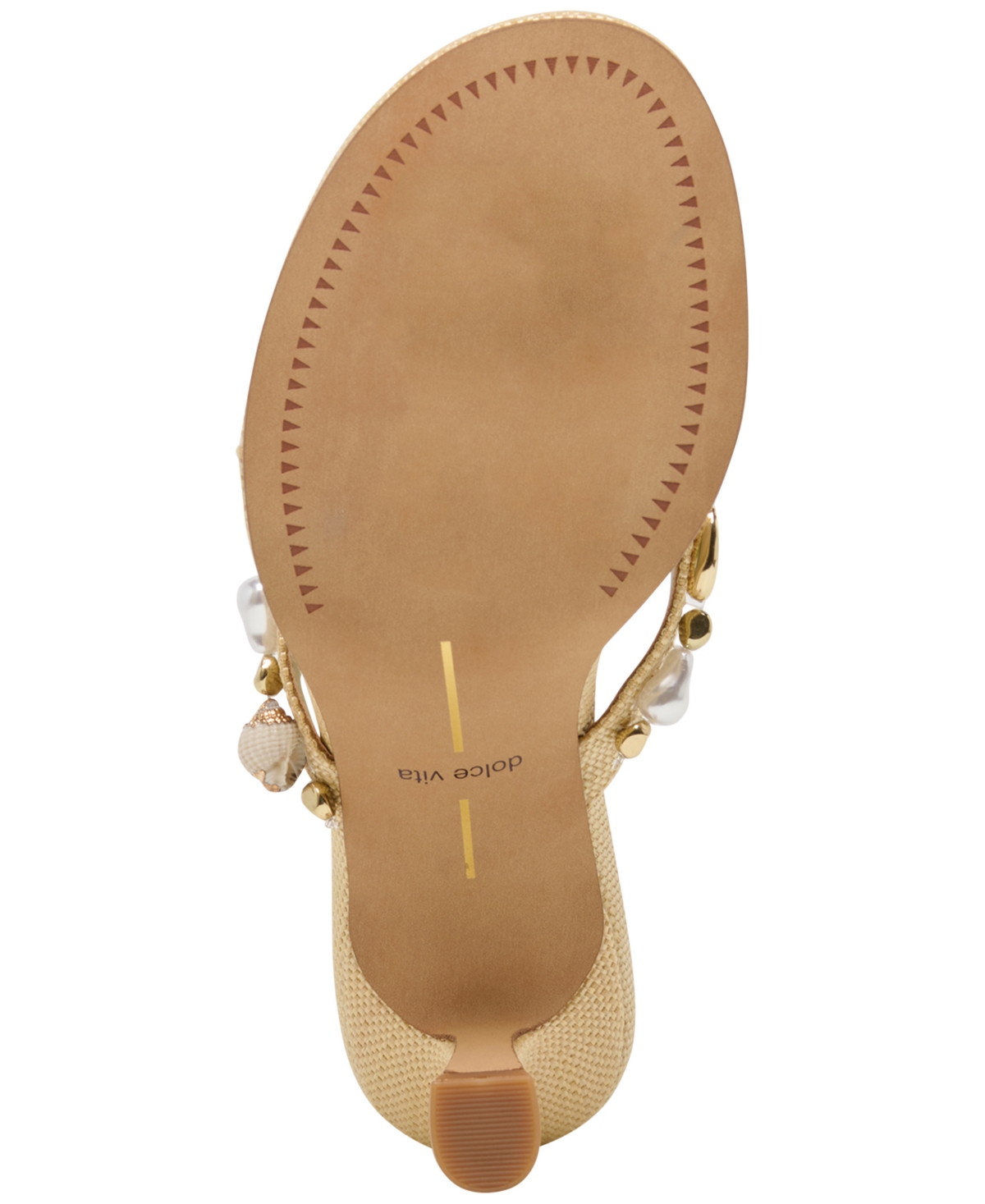 Dolce Vita Women's Daksie Shell Embellished Thong Slip-On Dress Sandals