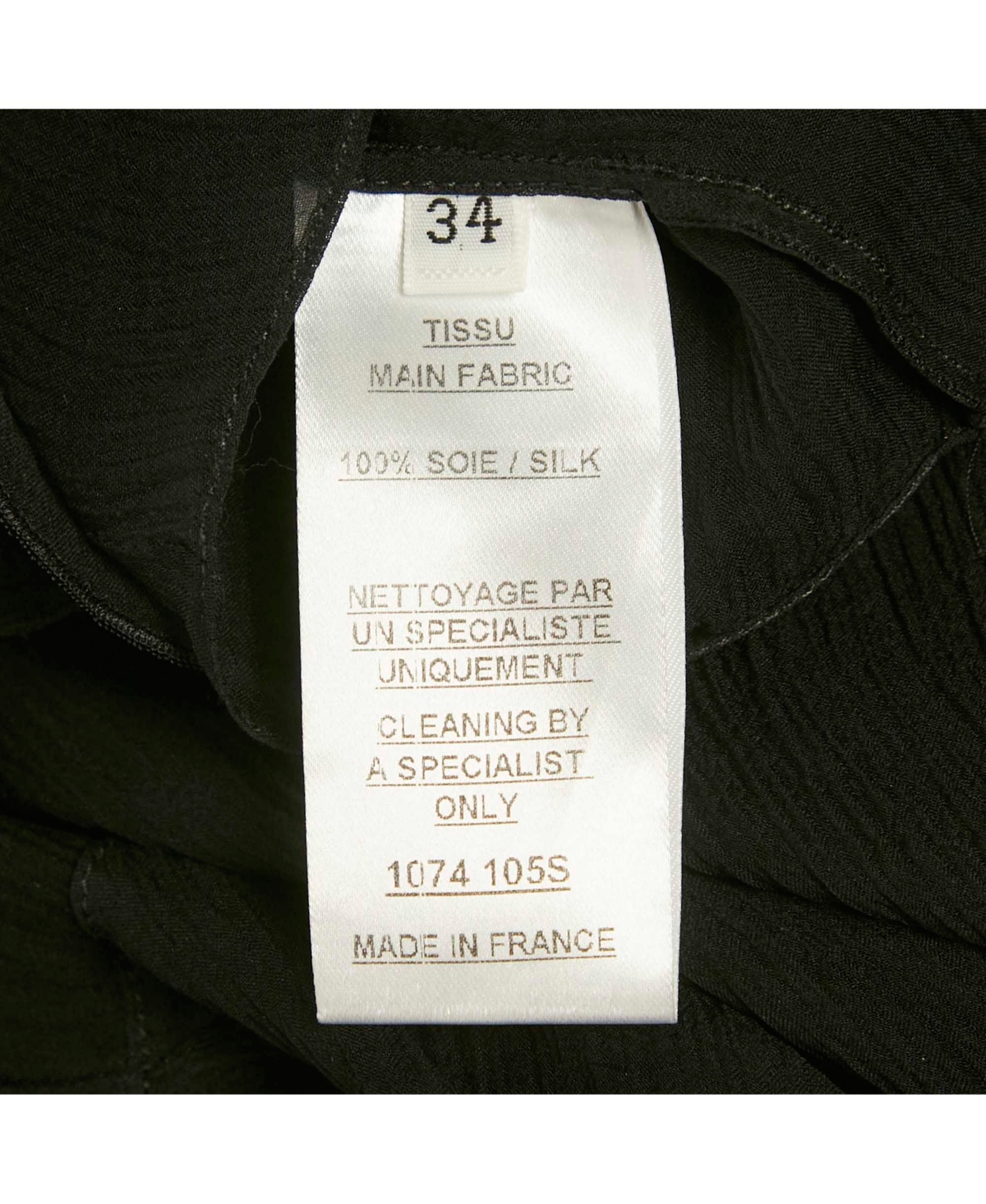 Pre-Owned Balmain Women's Black Silk Tiered Off-Shoulder Top