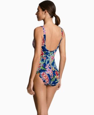 Women's Full Coverage Tank One-Piece Swimsuit