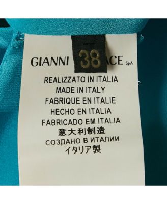 Women's Blue Tulle Ruche One-Shoulder Midi Dress