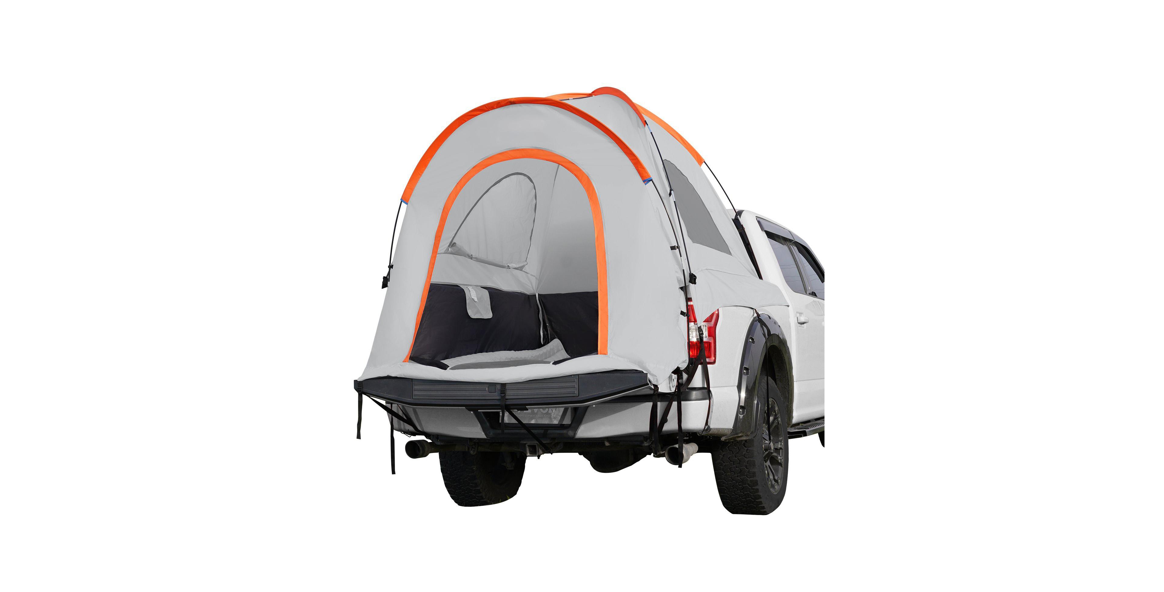 Mecale 5.5'-6' Truck Bed Tent, Double Layer Pickup Truck Tent with Rain Layer and Carry Bag, PU2000mm Waterproof, Fits 2-3 Person