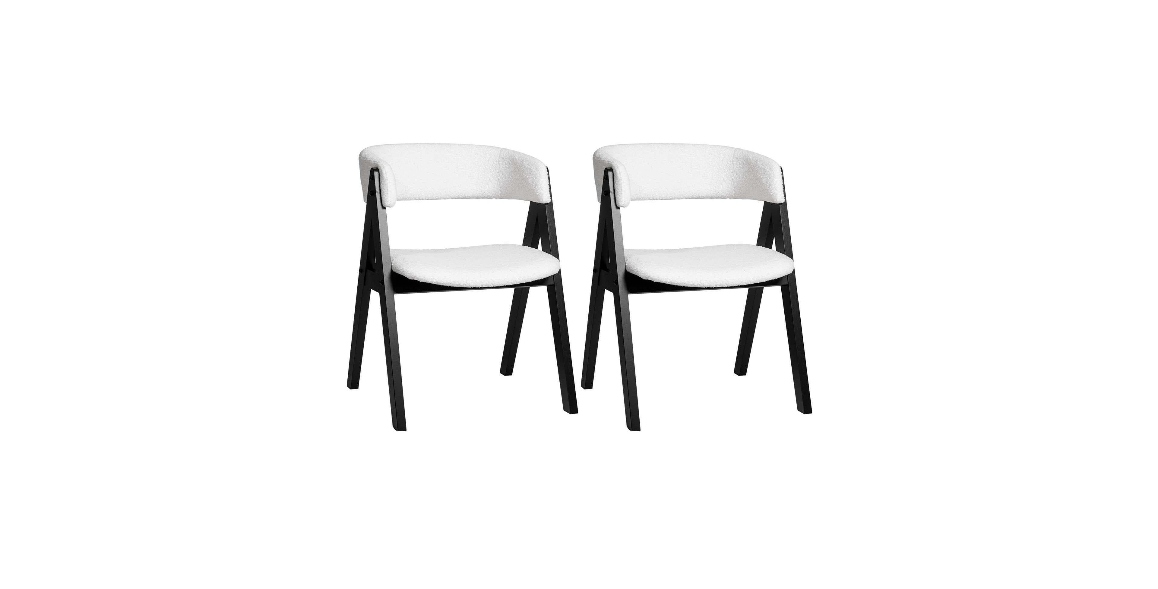 Costway Dining Chairs Mid-Century Upholstered Kitchen Armchairs with Padded Seat