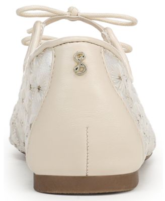 Women's Faith Mesh Floral Eyelet Mary Jane Flats