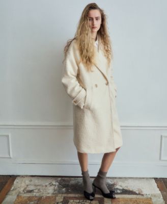 Women's Lapels Boucle Coat