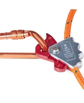 1/2" x 8' Steel Core Arborist Flipline, Tree Climbing Flip Line with Alloy Steel Snap Hook, Aluminum Carabiner, Tool Lanyard