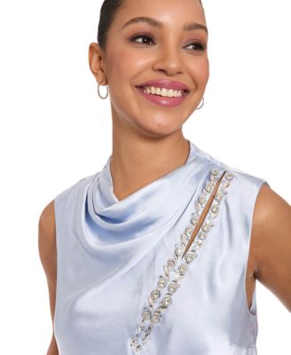 Women's Asymmetrical Keyhole Top