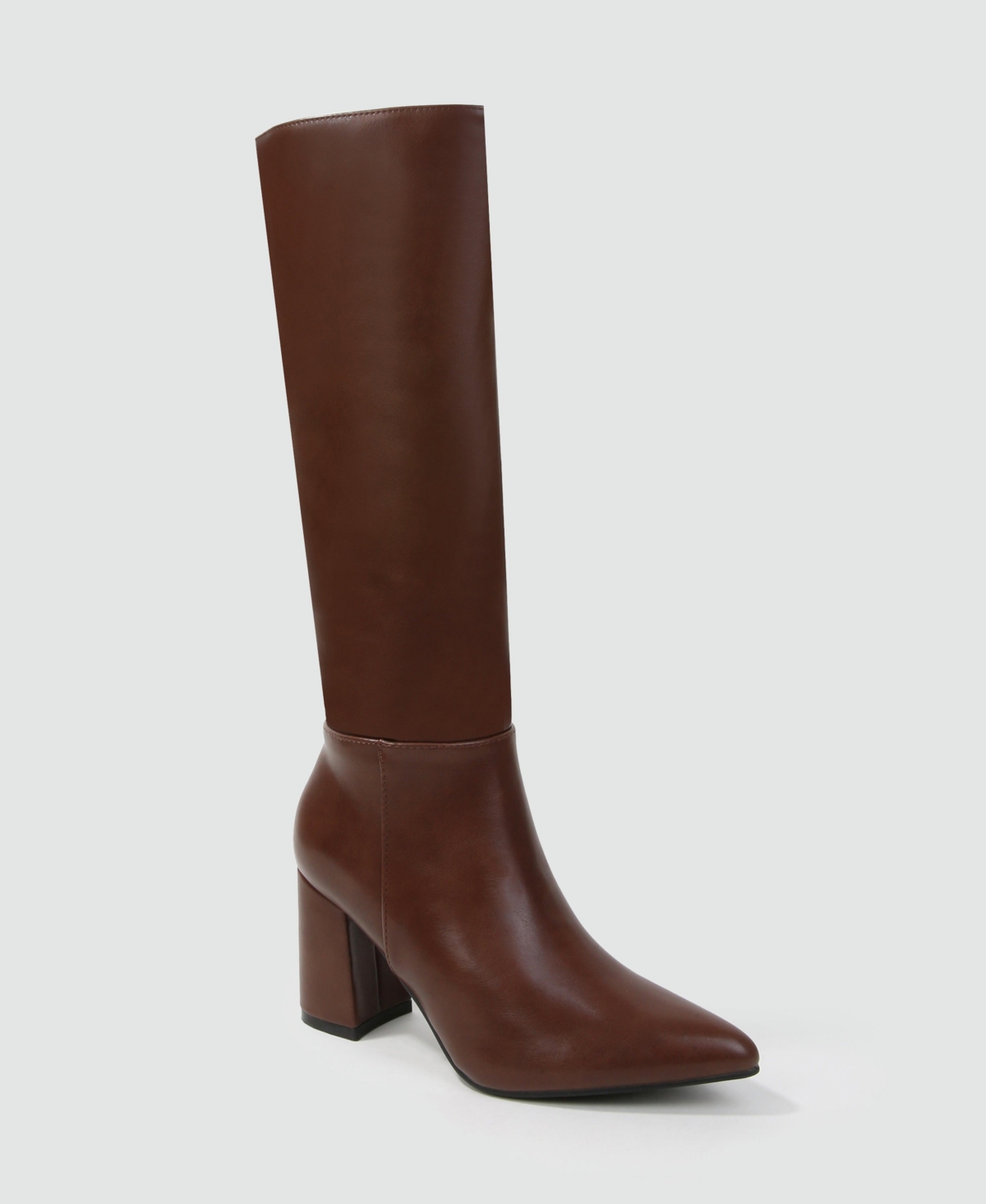 Berness Women's Auden Block Knee High Boots - Brown