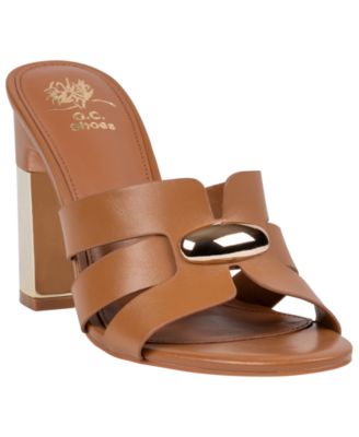 Women's Verona Metal Accent Block Heel Dress Sandals