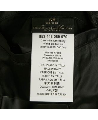 Men's Blue Printed Nylon Zip Front Jacket