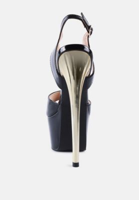 Womens Bewitch Ultra High Heeled Ankle Strap Sandals