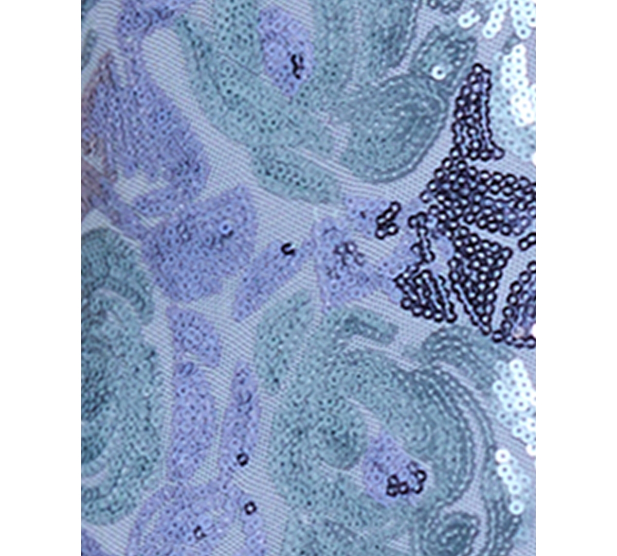 Morgan & Company Juniors' Sequin Floral Pattern V-Neck Ball Gown, Regular Plus