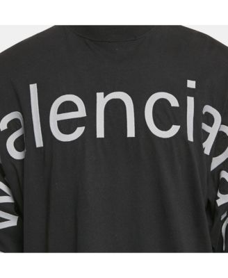 Men's Unisex Black Brand Website Embroidered Cotton Distressed Sweatshirt