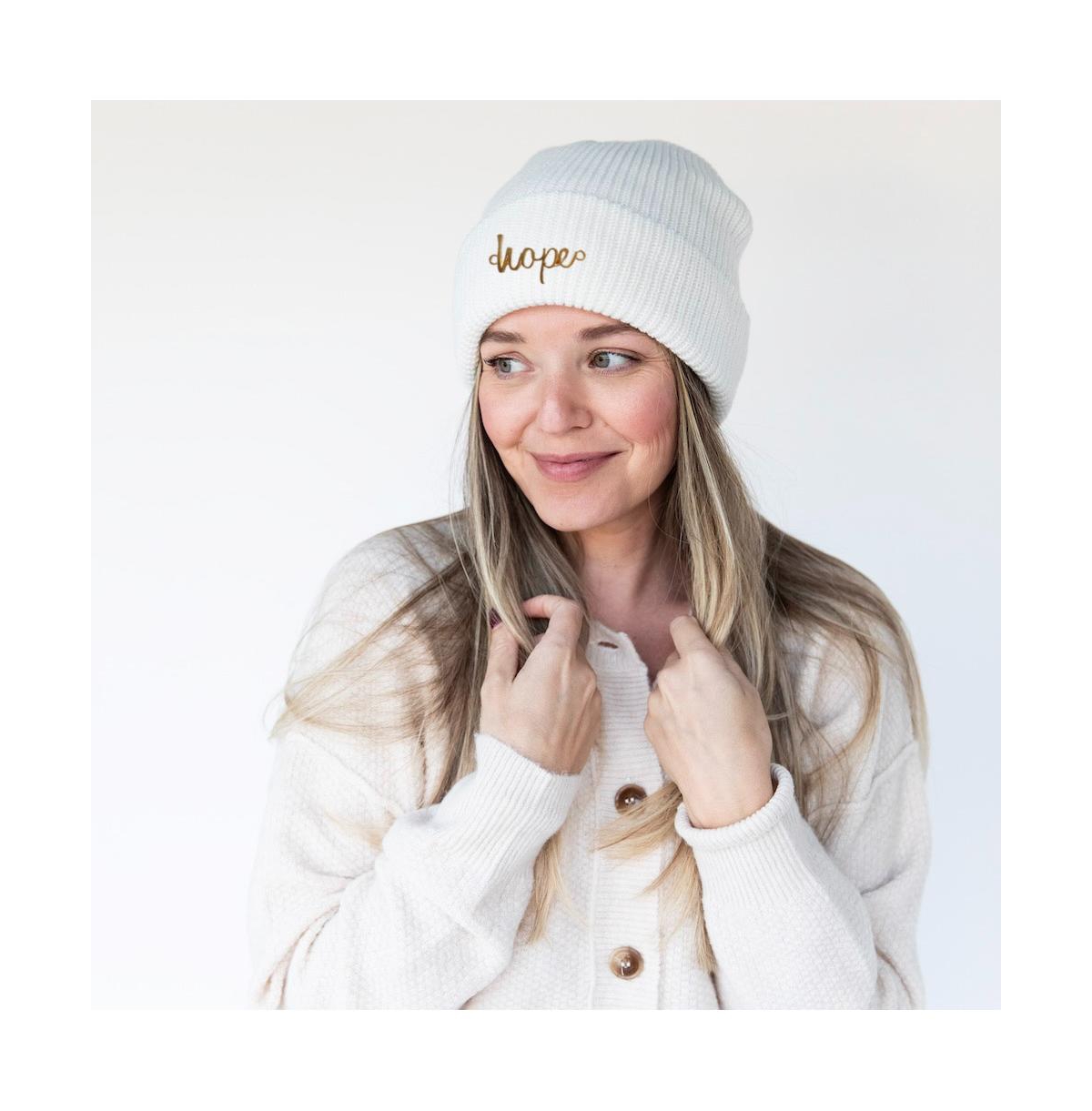 Headbands of Hope Women's Classic Ribbed Knit Beanie - Ivory