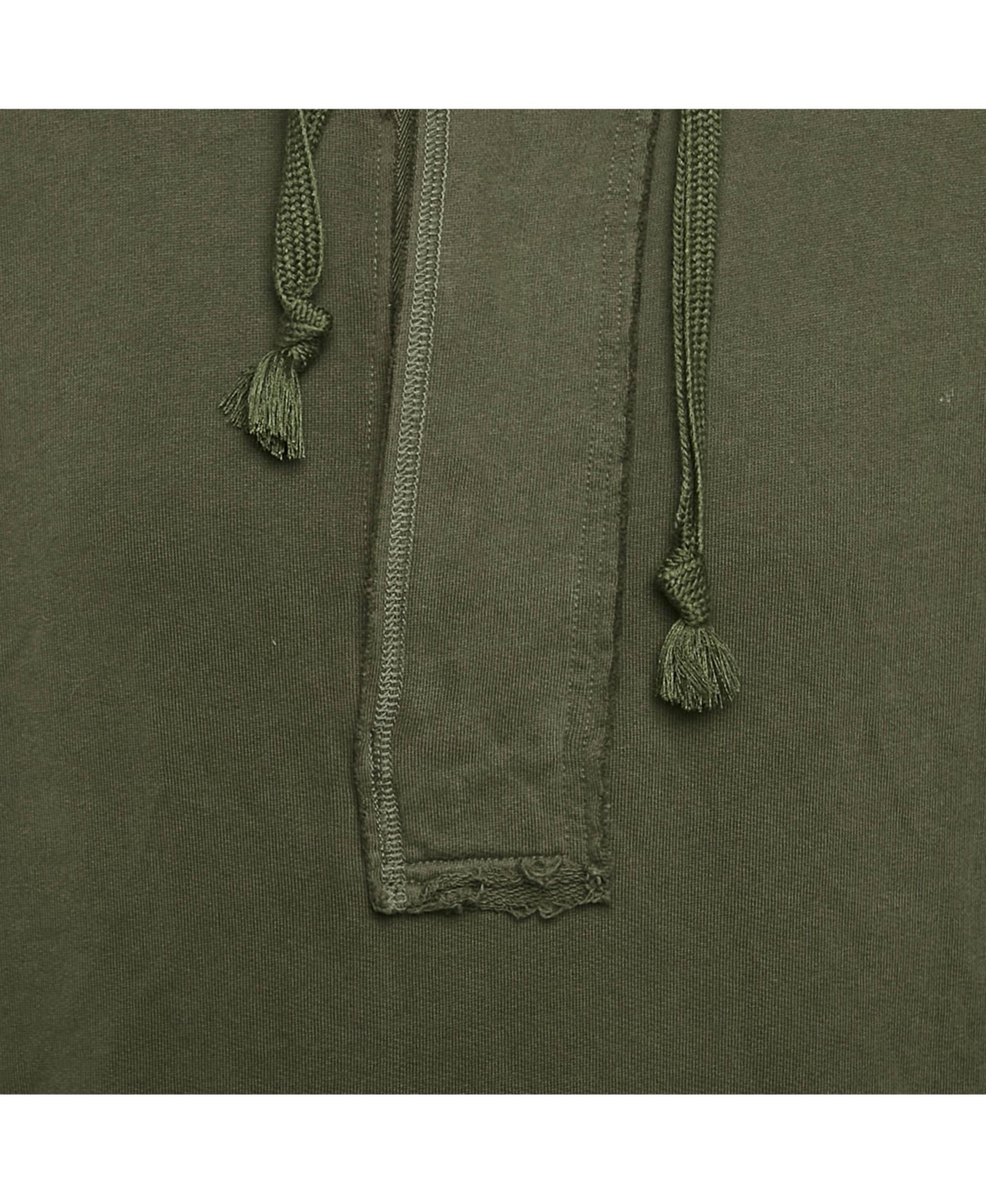 Pre-Owned Dolce & Gabbana Men's Green Cotton Knit Distressed Hoodie