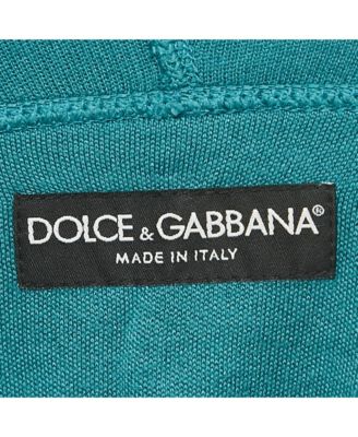 Men's Blue Knit Hooded Sweatshirt