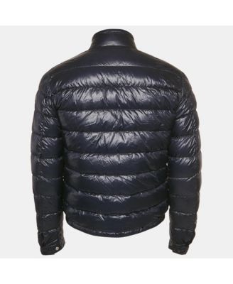 Men's Navy Blue Nylon Down Puffer Jacket